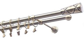 Karnizo komplektas Olimp Genua, 180 cm, Ø 19 mm, antikinio aukso sp.