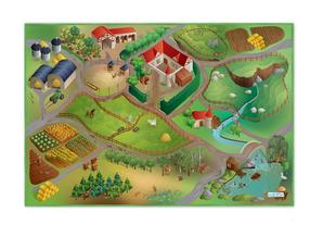 Rotaļu paklājs Marko Farm, 100 cm x 150 cm, daudzkrāsaina