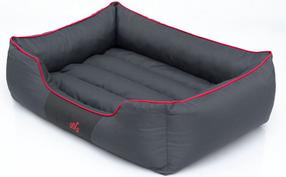 Guļvieta mājdzīvniekiem Hobbydog Comfort CORSCL12, gaiši pelēka krās./tumši sarkana krās., XXL