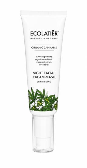 Ночные крем для лица Ecolatier Organic Cannabis, 50 мл