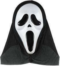 Kaukė suaugusiems, vaiduoklis Festi Screaming Ghost 637512, balta sp./juoda sp.