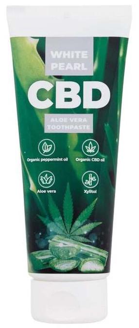 Zobu pasta White Pearl CBD Aloe Vera, 75 ml