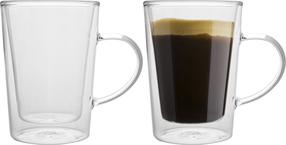  Dvigubo stiklo puodelių rinkinys Florina 3K6604, skaidri sp., 0.34 l