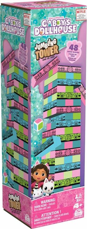 Žaidimas bokštas Jenga Spin Master Gabbys Dollhouse