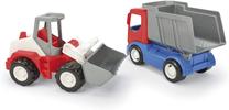  Statybos transporto priemonės Wader Tech Truck Dumper & Wheel Loader 35372, įvairių spalvų