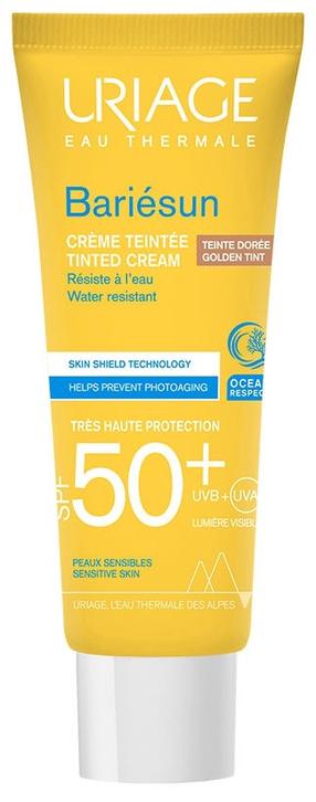 Päevituse hoolduskreem tooted näole Uriage Bariesun Golden Tint SPF50+, 50 ml