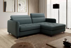 Kampinė sofa Gomsi Manhattan 38, tamsiai žalia sp., dešininė, 165 x 228 cm x 100 cm