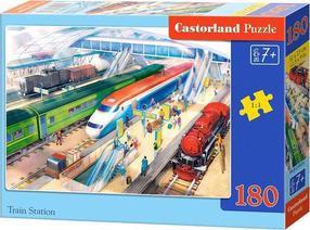 Dėlionė Castorland Train Station 464049, 23 cm x 32 cm, 180 vnt., įvairių spalvų