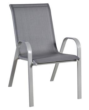 Lauko kėdė Home4you Dublin, pilka, 73 cm x 55.5 cm x 93 cm