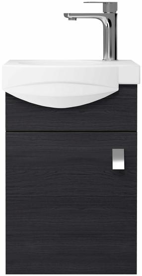 Vonios spintelė su praustuvu Riva SA40-11, woodflow ash sp., 21.4 cm x 36.8 cm x 55 cm