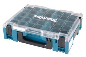 Ящик для инструментов Makita MAKPAC 191X80-2, 29.5 см x 39.5 см x 11 см, синий цв.