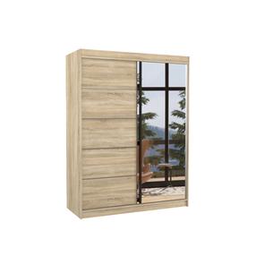 Spinta ADRK Limbo 150, rusva sp., 58 cm x 150 cm x 200 cm, su veidrodžiu