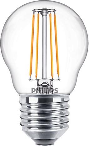 Lambipirn Philips Filament LED, P45, 2700 °K, E27, 4.3 W, 470 lm