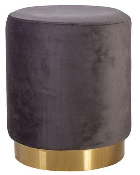 Pufas Home4you La Perla 84606, pilkas, 35 cm x 35 cm x 42 cm