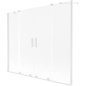 Vonios sienelė Mexen Velar Duo, 180 cm x 150 cm, white sp./matinis