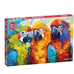 Pusle CherryPazzi Tropical Trio, 34.5 cm x 50 cm, 500 tk, mitmevärviline