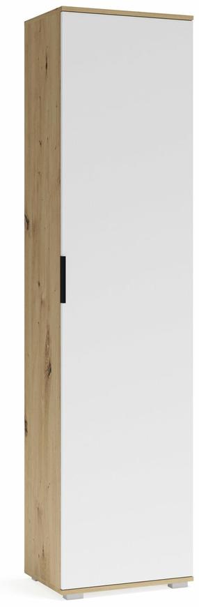 Prieškambario spinta Clif SL-50, ruda/balta, 50 cm x 38 cm x 202.5 cm