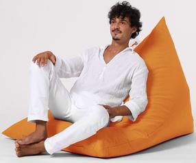 Sėdmaišis Hanah Home Pyramid Big Bed Pouffe 248FRN1201, oranžinė sp.