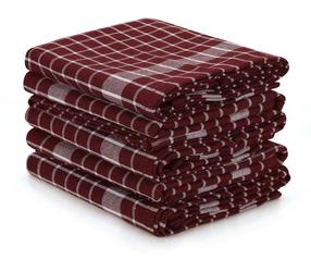 Virtuvinių rankšluosčių rinkinys Foutastic Küp 336EPJ1139, bordo sp., 65 cm x 45 cm, 10 vnt.