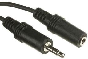 Adapteris OEM 3.5 mm stereo male, 3.5mm female, 5 m, juoda sp.