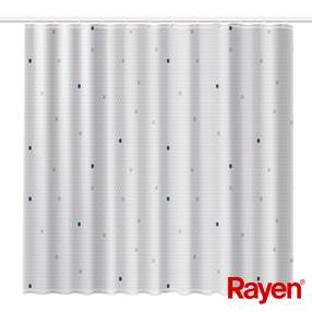 Душевая занавеска Rayen, белый цв., 180 см x 200 см