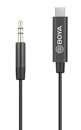 Adapteris Boya BY-K2 3.5 mm male, USB Type-C, 0.2 m