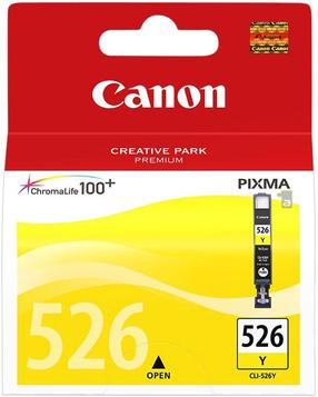 Rašalinio spausdintuvo kasetė Canon CLI-526, geltona sp.