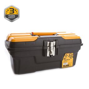 Įrankių dėžė Forte Tools MG-16, 43.4 cm x 19.4 cm x 23.9 cm, juoda sp./geltona sp.