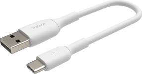 Kabelis Belkin Boost Charge USB-C/USB-A CAB001bt0MWH USB-A, USB-C, 0.15 m, balta krās.