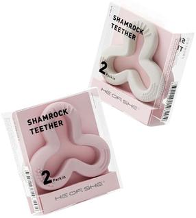 Närimisrõngas Heorshe Shamrock, valge v./roosa v., 2 tk