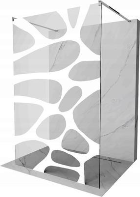 Dušo sienelė Mexen Kioto 800-140-002-01-97, 140 cm x 200 cm, balta sp./chromo sp./grūdintas