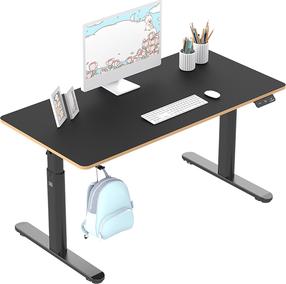 Kompiuterio stalas reguliuojamo aukščio Ultradesk Pulsar, 120 cm x 60 cm, 55 - 81 cm, juoda sp.