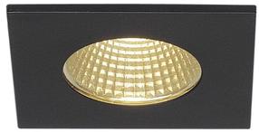 Įleidžiamas lauko šviestuvas SLV Patta-I, 11W, LED, IP65, juoda sp., 8 cm x 4.5 cm