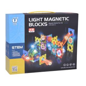 Magnētiskais konstruktors Light ZA5250, 49 gab., daudzkrāsaina
