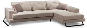 Kampinė sofa Hanah Home Frido 560ARE1168, kreminė sp., dešininė, 190 x 308 cm x 92 cm