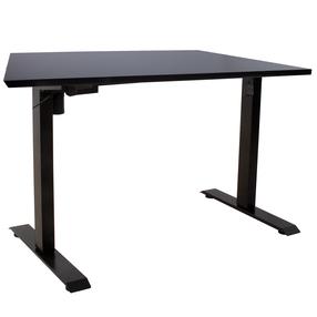 Kompiuterio stalas reguliuojamo aukščio Home4you Ergo K186863, 140 cm x 80 cm, 71 - 121 cm, juoda sp.