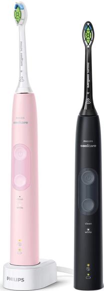 Elektrinis dantų šepetėlis Philips HX6830/35 4500 Series, juoda sp./rožinė sp.