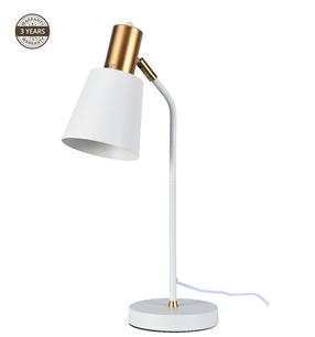 Galda stāvlampas Domoletti Davi MT68915-1, E27, 40W, balta krās./zelta krās.