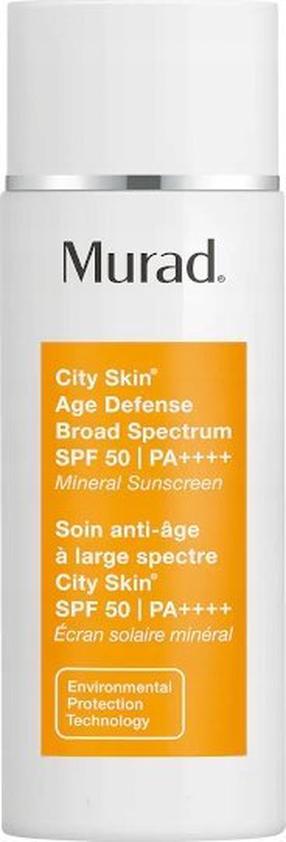 Крем для ухода за загаром для лица Murad Skincare City Skin Age Defense Broad Spectrum SPF50, 50 мл