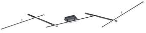 Šviestuvas lubų Trio Arvin 628410532, LED, 2700 - 6500 °K x 22 W, juoda sp. / juoda sp.