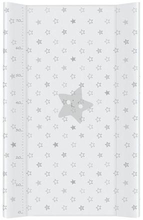 Vystymo lentos užvalkalas Ceba Baby Short Stars Hard, 70 cm x 50 cm, pilka sp.