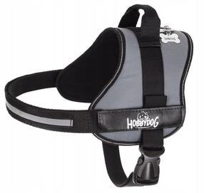 Regulējamas krūšu siksnas Hobbydog Julletta, pelēka krās., 830 - 1090 mm x 220 mm, XXXL