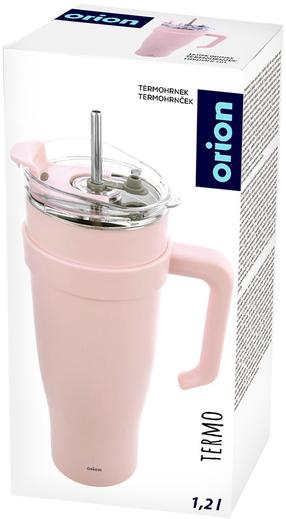 Термо-кружка Orion Termo 112283, 1.2 л, розовый цв.