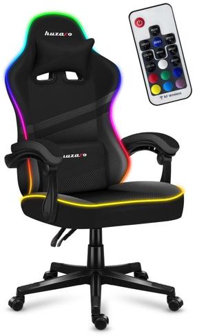 Žaidimų kėdė Huzaro Force 4.4 RGB, 71 x 71 x 115 - 125 cm, juoda sp.