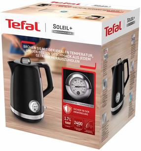Elektrinis virdulys Tefal Soleil KO3558E0, 1.7 l, juoda sp.
