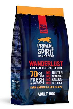 Sausā suņu barība Alpha Spirit Wanderlust Adult, vistas gaļa/rīsi, 1 kg