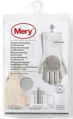 Kindad Mery Silicone Cleaning Gloves, täiskasvanutele, hall v., universaalne, 2 tk
