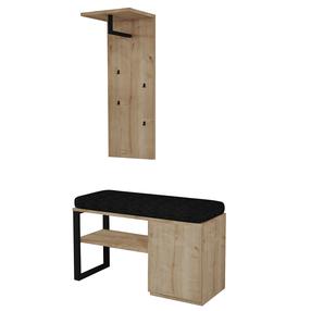 Prieškambario baldų komplektas Kalune Design Lion, vidaus, safyro ąžuolas sp.