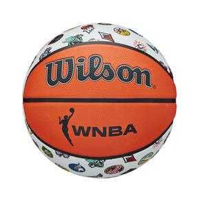 Баскетбольный мяч Wilson WNBA ALL TEAM, 6 размер, белый цв./oранжевый цв.