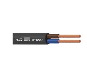 Kabelis Lietkabelis H03VV-F, Eca, 2 x 0.75 mm², 100 m
